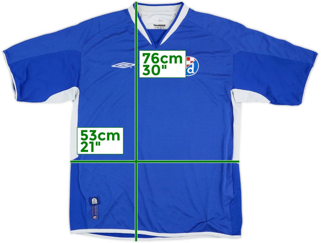 2004-05 Dinamo Zagreb Home Shirt - 7/10 - (L)