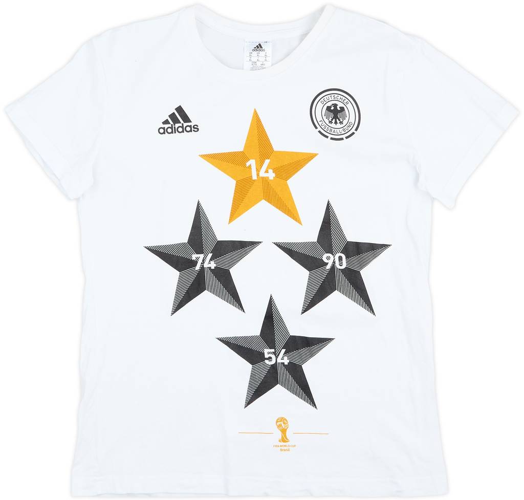 2014 Germany adidas World Cup Winners Cotton Tee - 8/10 - (Women's XL)