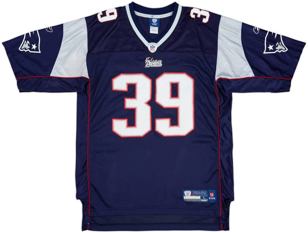 2010-11 New England Patriots Woodhead #39 Reebok On Field Home Jersey - 7/10 - (L)