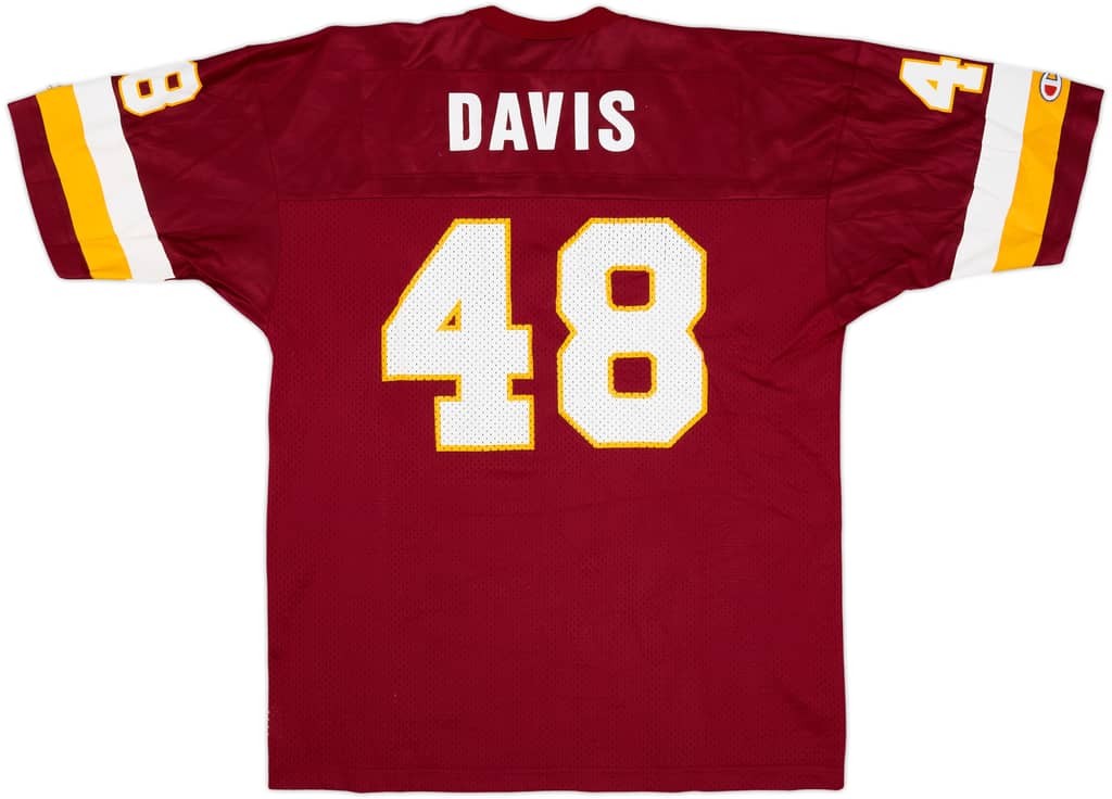 1996-00 Washington Redskins Davis #48 Champion Home Jersey - 8/10 - (L)