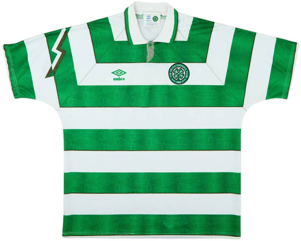 1989-91 Celtic Home Shirt - 8/10 - (XXL)