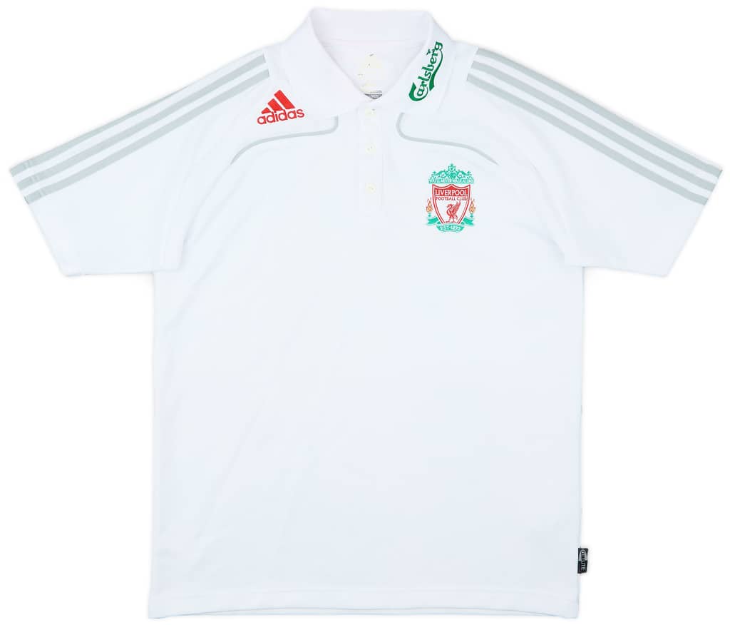 2008-09 Liverpool adidas Polo Shirt - 9/10 - (M)