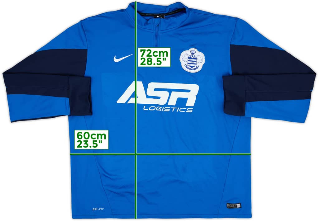 2014-15 QPR Nike 1/4 Zip Drill Top - 8/10 - (XL)