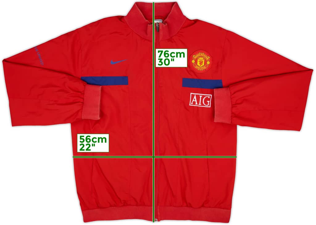 2009-10 Manchester United Nike Track Jacket - 8/10 - (L)