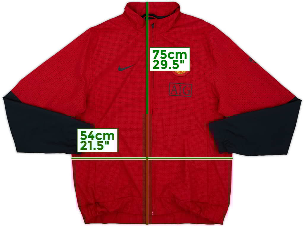 2009-10 Manchester United Nike Track Jacket - 8/10 - (L)