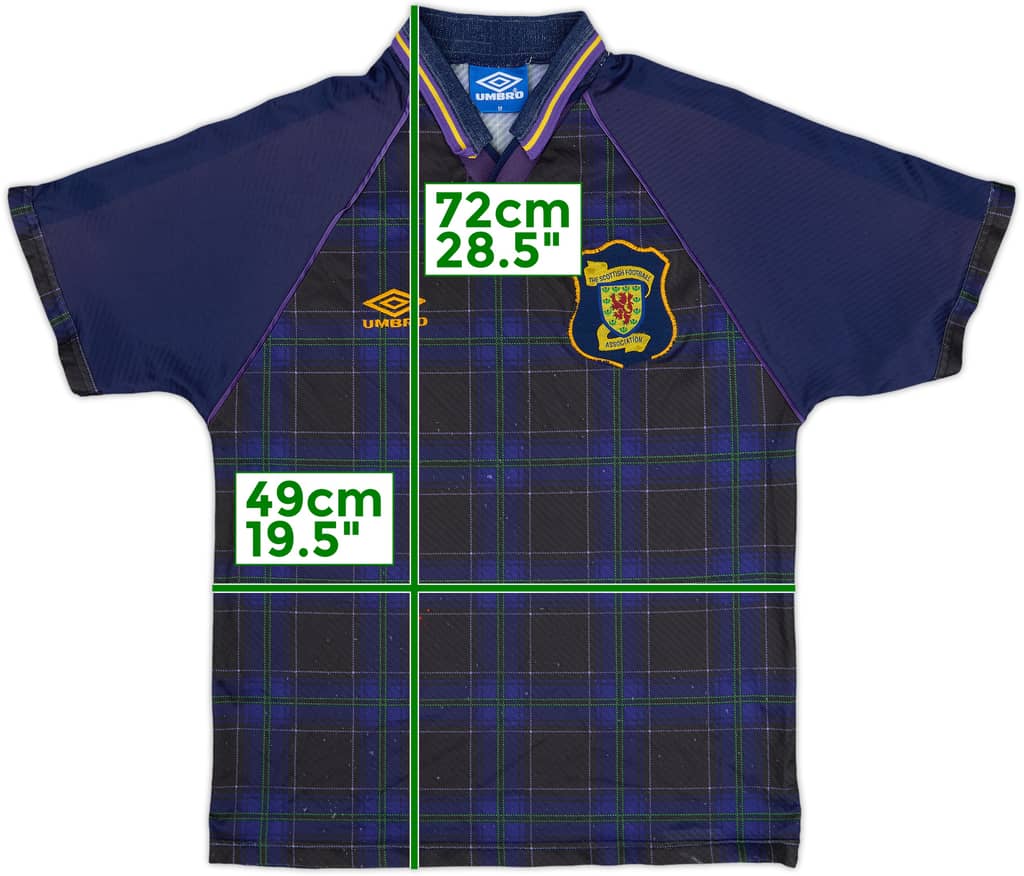 1994-96 Scotland Home Shirt - 4/10 - (M)