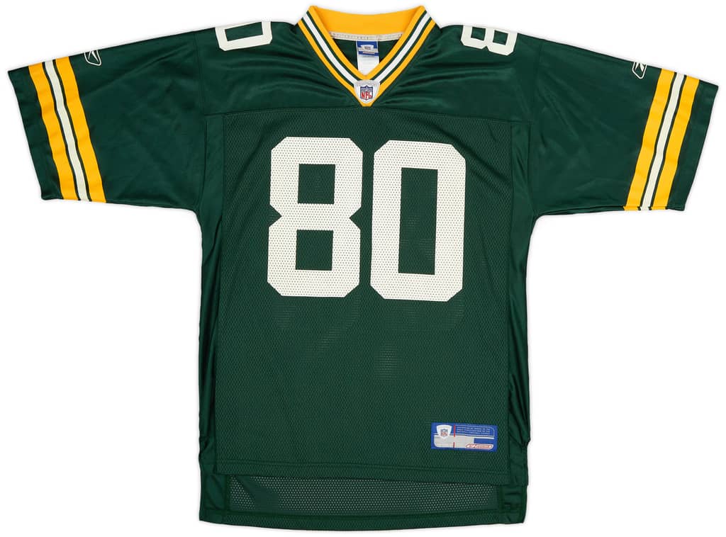2002-04 Green Bay Packers Driver #80 Reebok On Field Home Jersey (Excellent) M