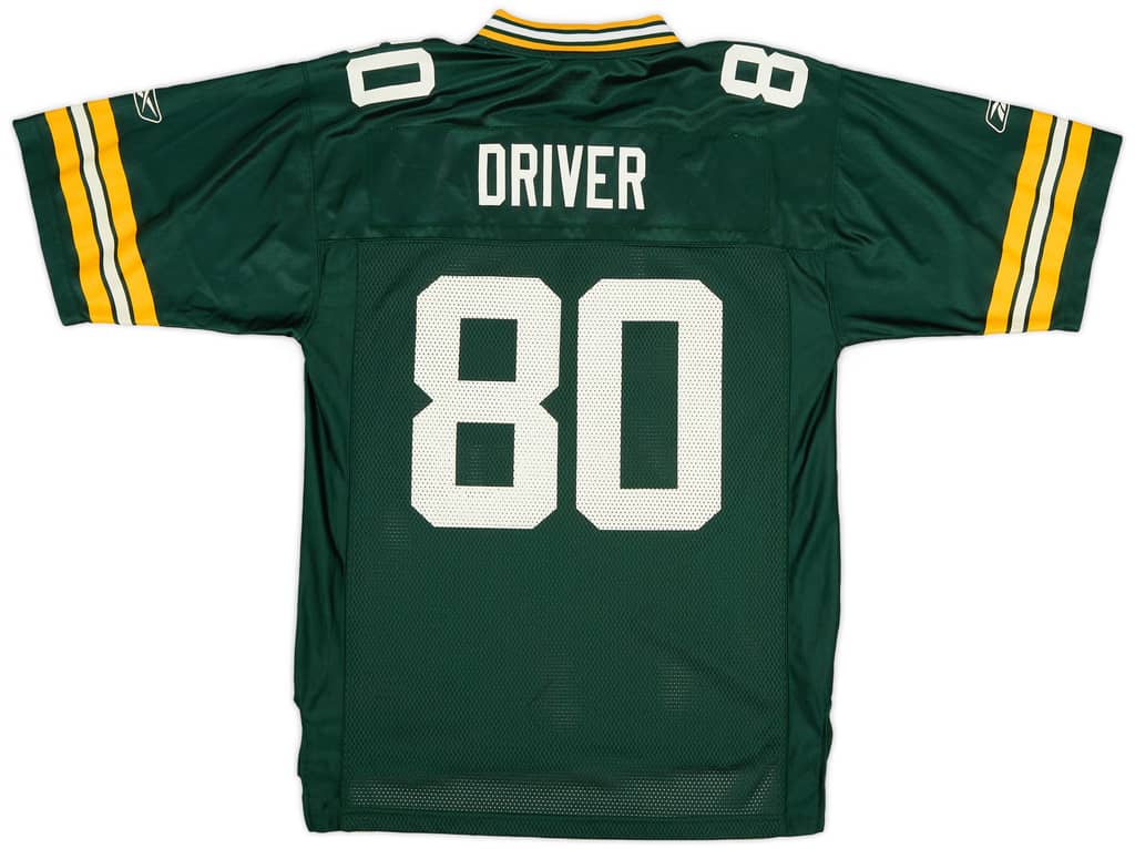 2002-04 Green Bay Packers Driver #80 Reebok On Field Home Jersey (Excellent) M