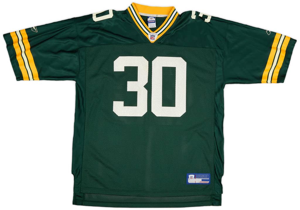 2002-04 Green Bay Packers Green #30 Reebok On Field Home Jersey (Excellent) XL