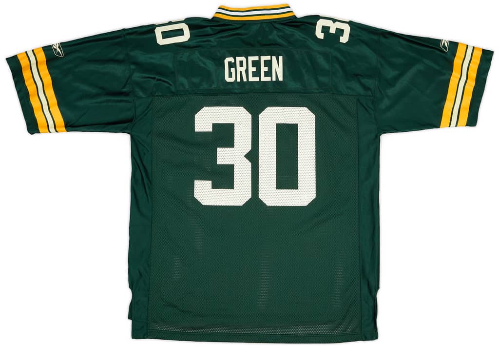 2002-04 Green Bay Packers Green #30 Reebok On Field Home Jersey (Excellent) XL