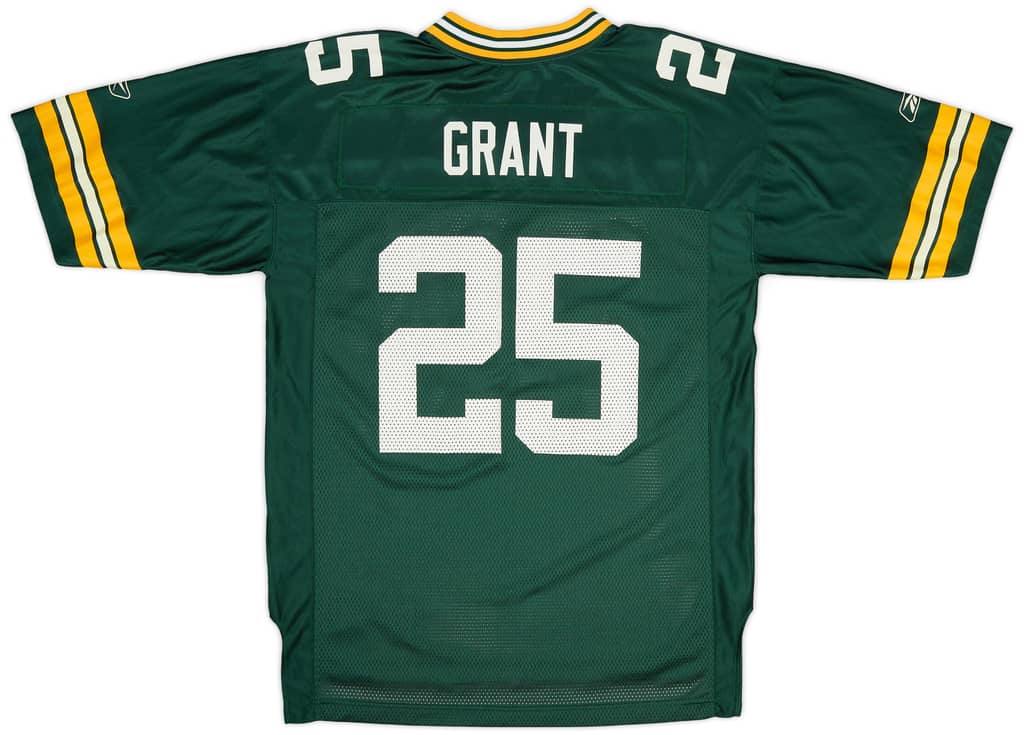2007 Green Bay Packers Grant #25 Reebok On Field Home Jersey (Excellent) L
