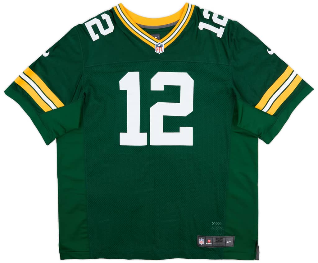 2012-22 Green Bay Packers Rodgers #12 Nike Authentic Home Jersey (Excellent) 3XL