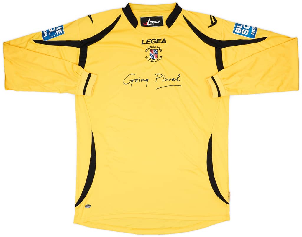2012-13 Brackley Town Match Issue Away L/S Shirt #6