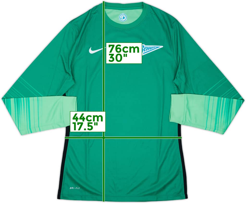 2015-16 Zenit Player Issue GK Shirt - 6/10 - (M)