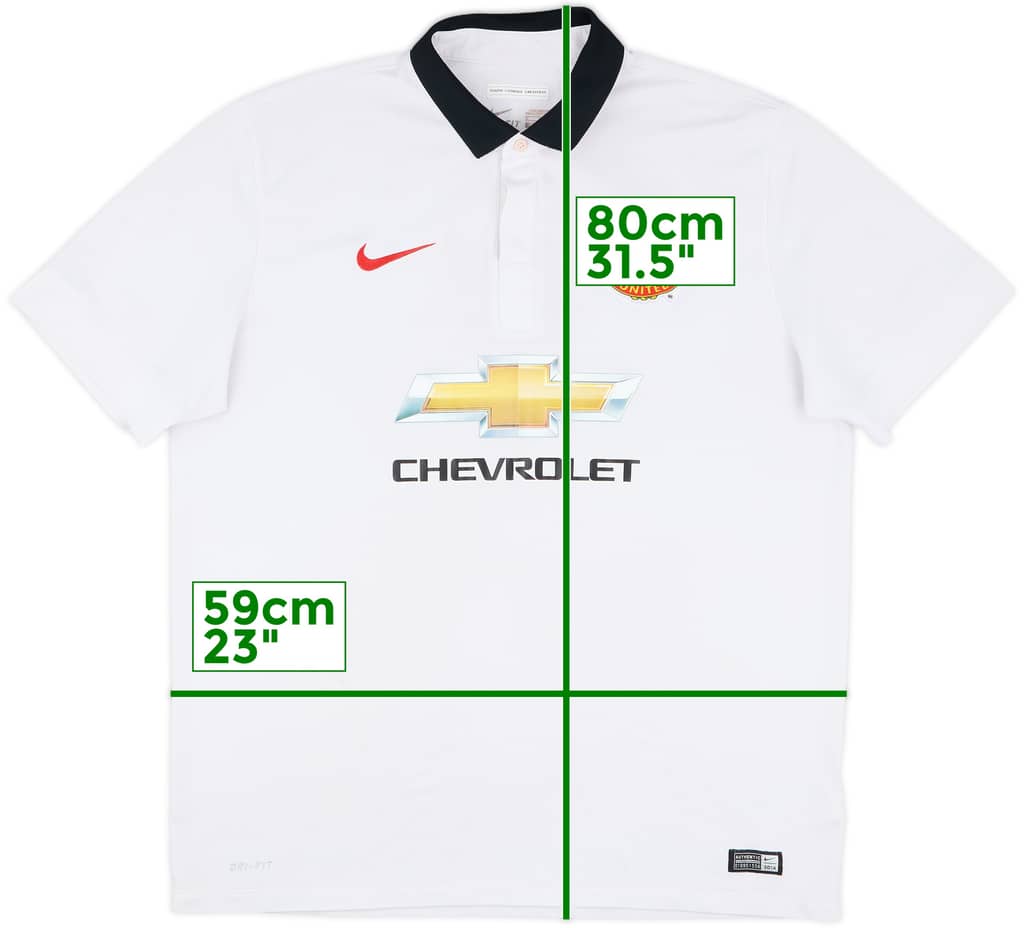 2014-15 Manchester United Away Shirt - 4/10 - (XL)