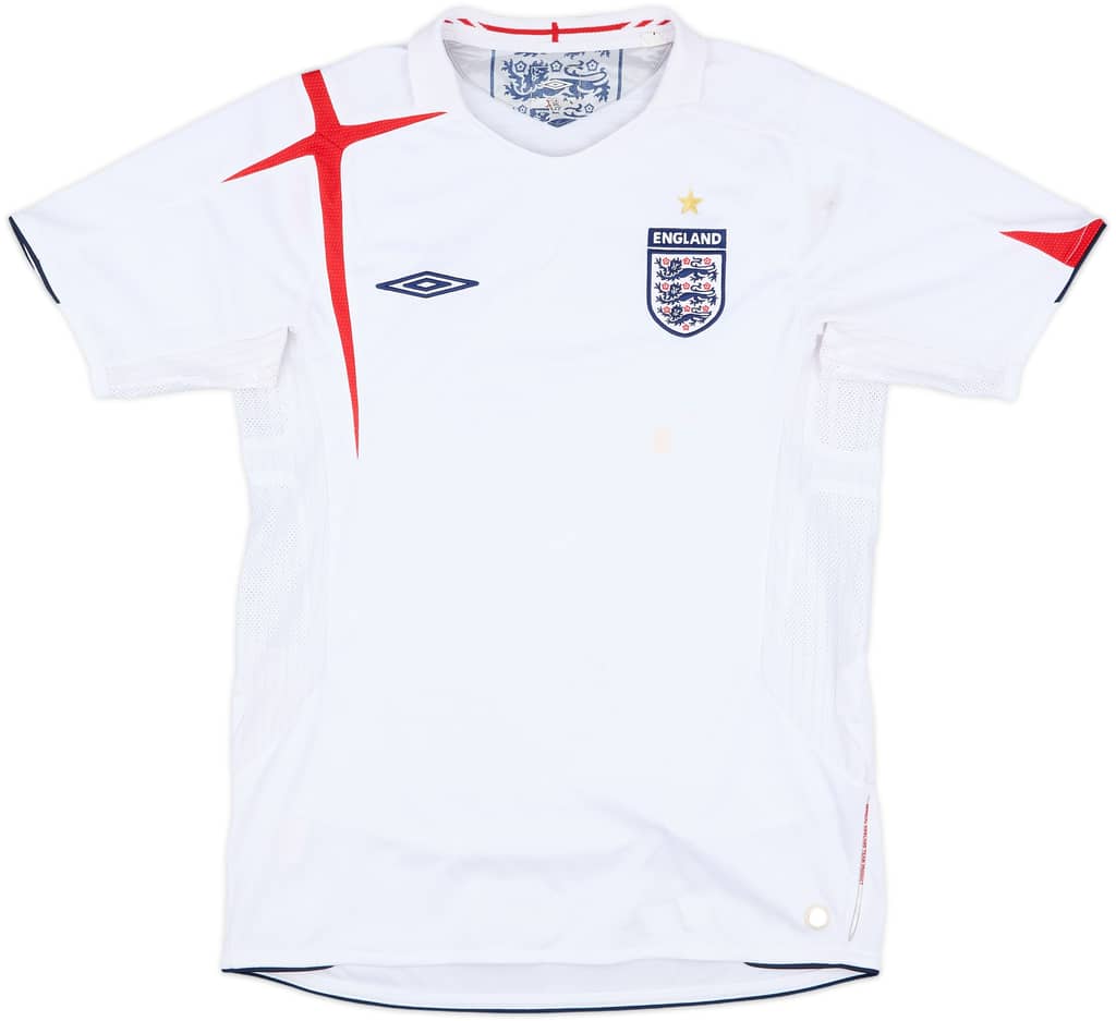 2005-07 England Home Shirt - 5/10 - (S)