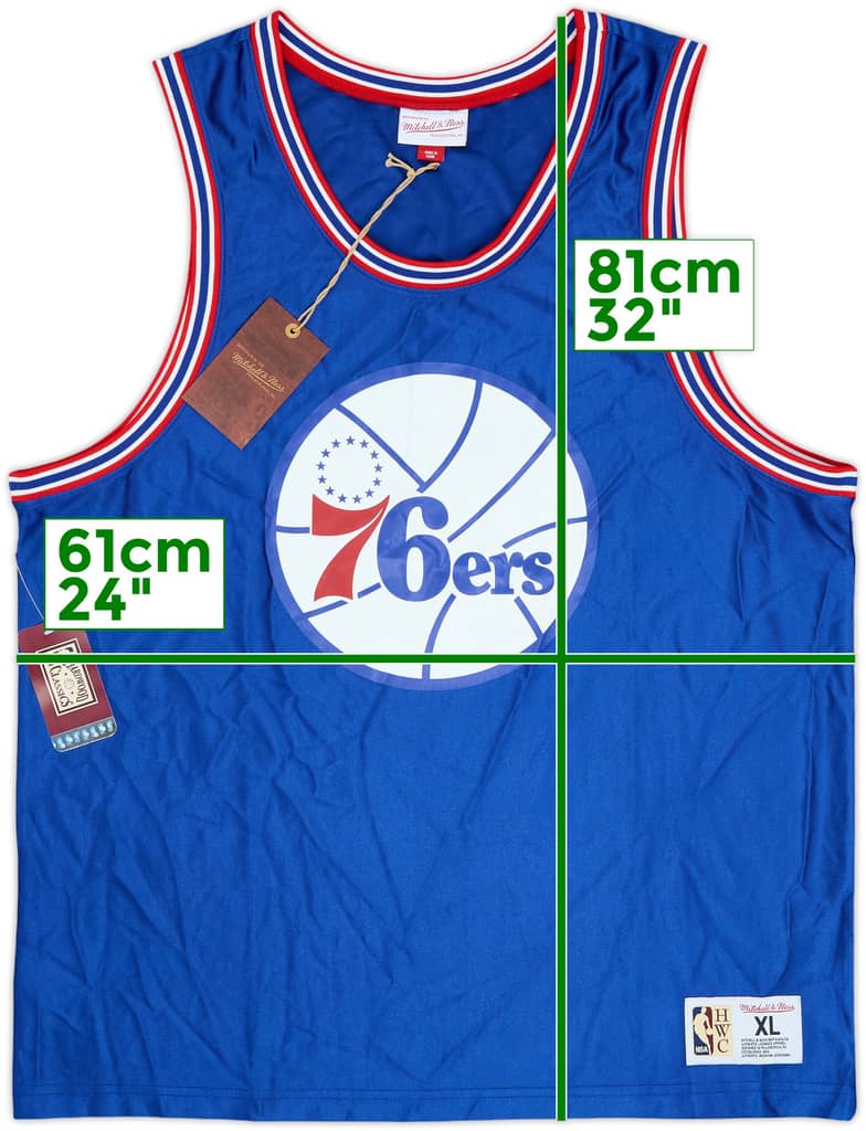 2019 Philadelphia 76ers Mitchell & Ness Training Jersey (XL)