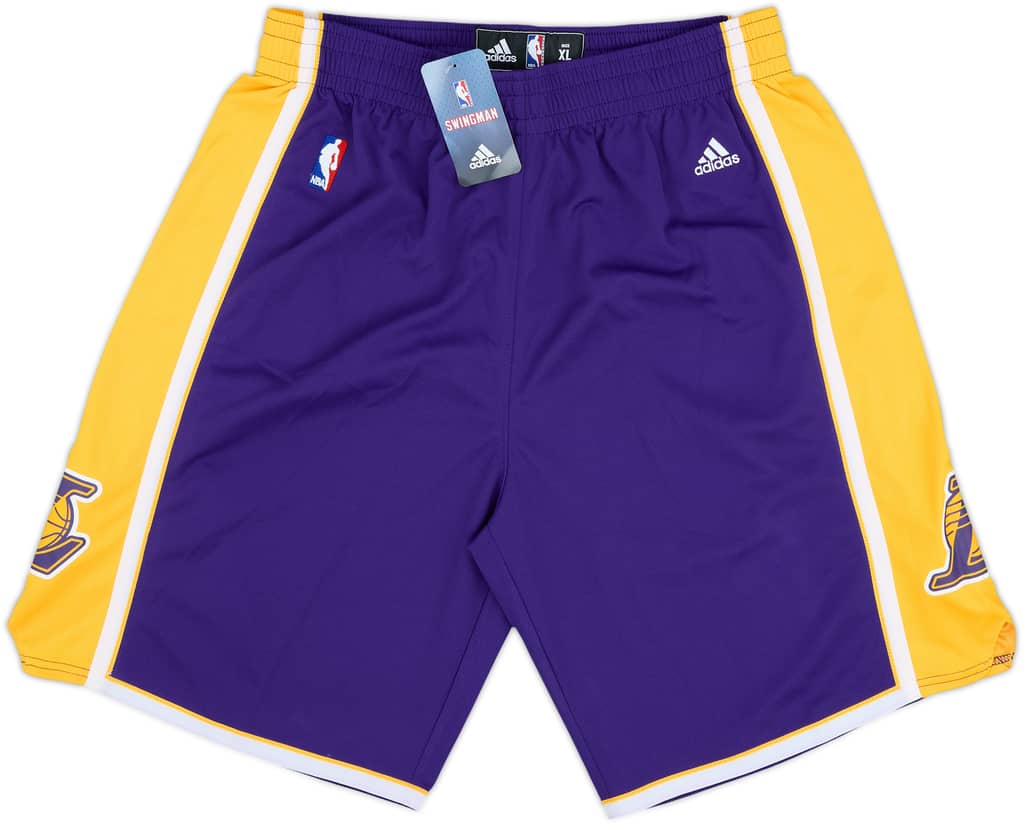 2010-14 LA Lakers adidas Swingman Away Shorts (XL)