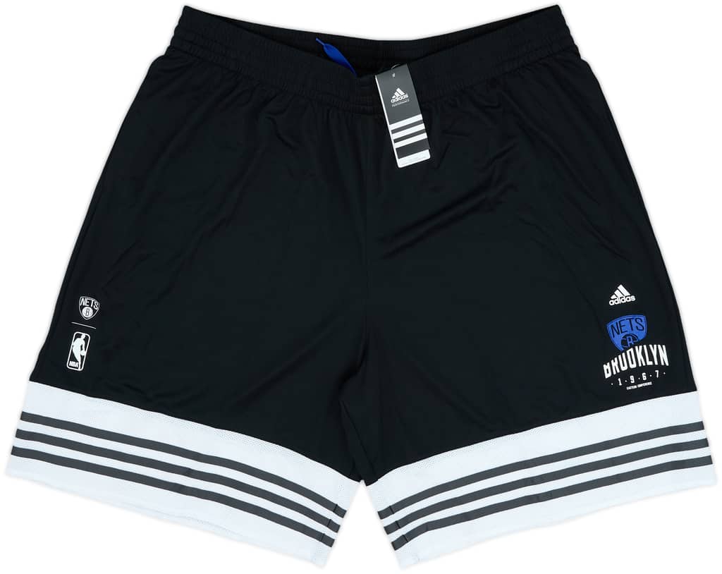 2015-16 Brooklyn Nets adidas Training Shorts (XXL)