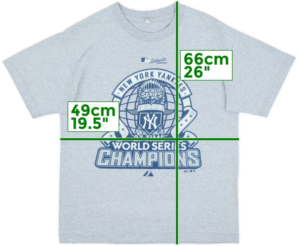 2009 New York Yankees World Series Champions Majestic Tee - 7/10 - (XL.Boys)