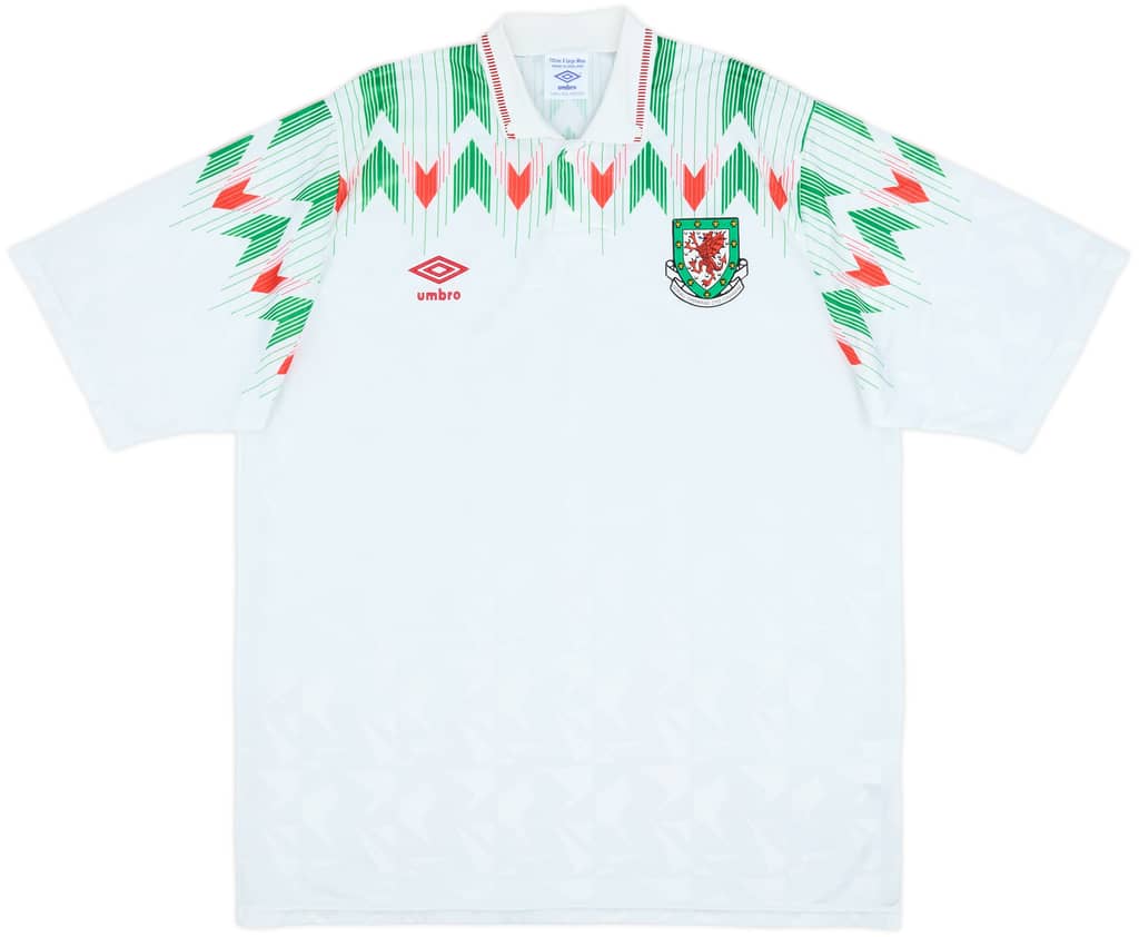 1990-92 Wales Away Shirt - 9/10 - (XL)