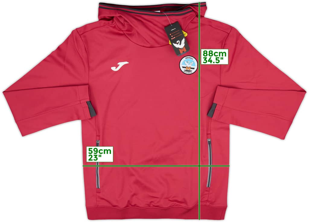 2020-21 Swansea City Joma Hooded Sweat Top (L)