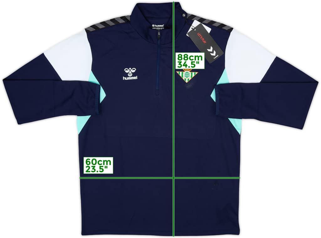 2023-24 Real Betis Hummel 1/4 Zip Training Top (L)
