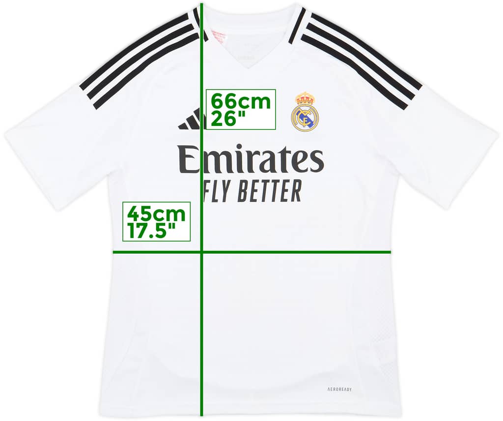 2024-25 Real Madrid Home Shirt - 10/10 - (L.Boys)