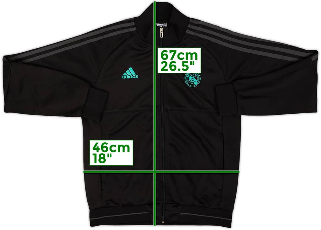 2017-18 Real Madrid adidas Track Jacket - 9/10 - (S)