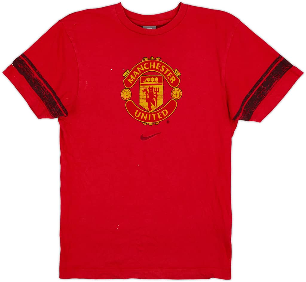 2008-09 Manchester United Nike Cotton Tee - 6/10 - (XL.Boys)