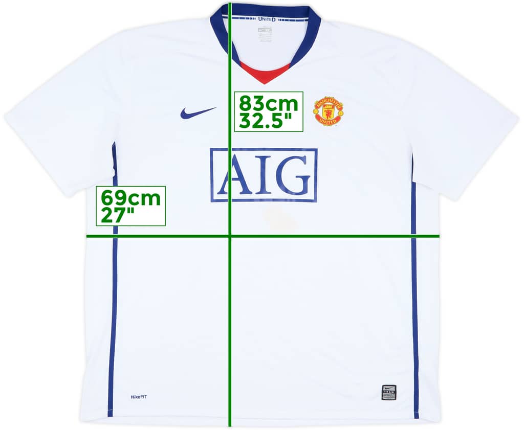 2008-10 Manchester United Away Shirt - 4/10 - (3XL)