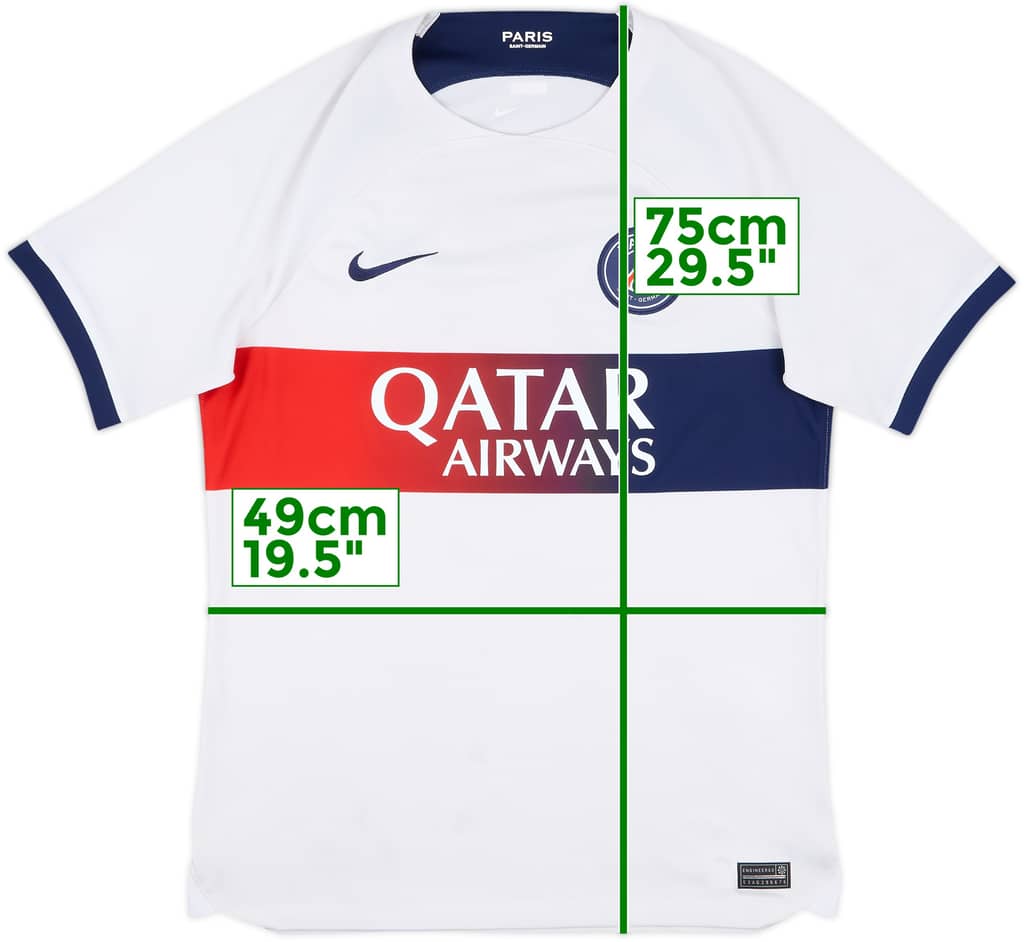 2023-24 Paris Saint-Germain Away Shirt - 4/10 - (M)