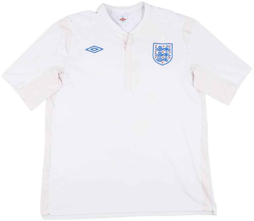 2010-11 England Home Shirt - 4/10 - (XL)