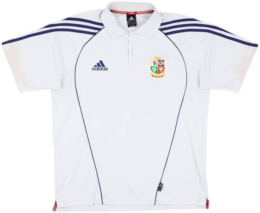2005 British & Irish Lions Rugby 1/4 Zip Polo Shirt - 4/10 - (L)