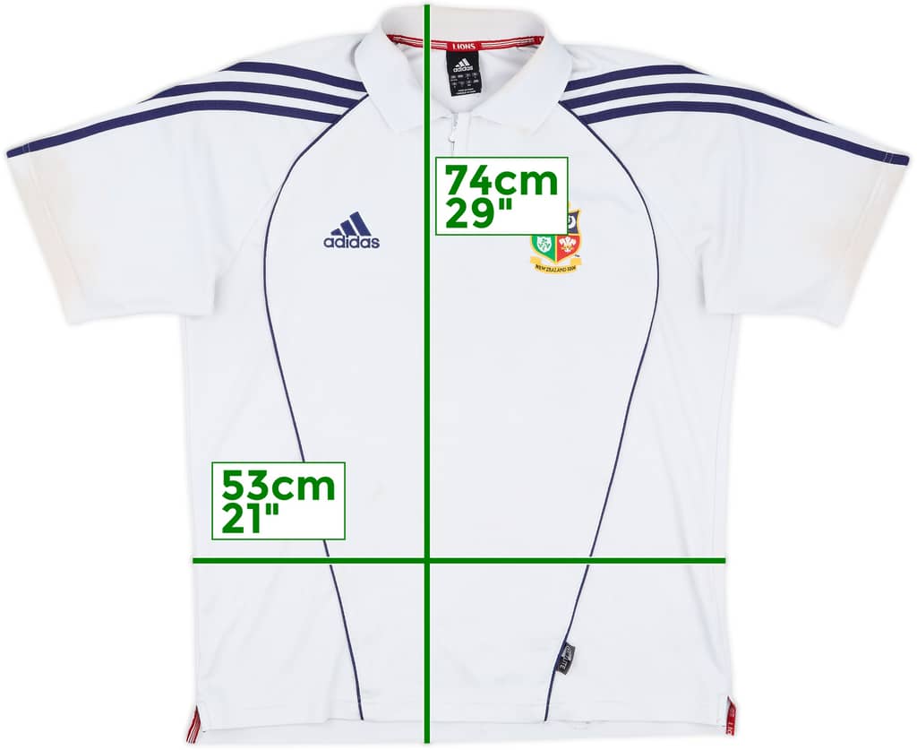 2005 British & Irish Lions Rugby 1/4 Zip Polo Shirt - 4/10 - (L)