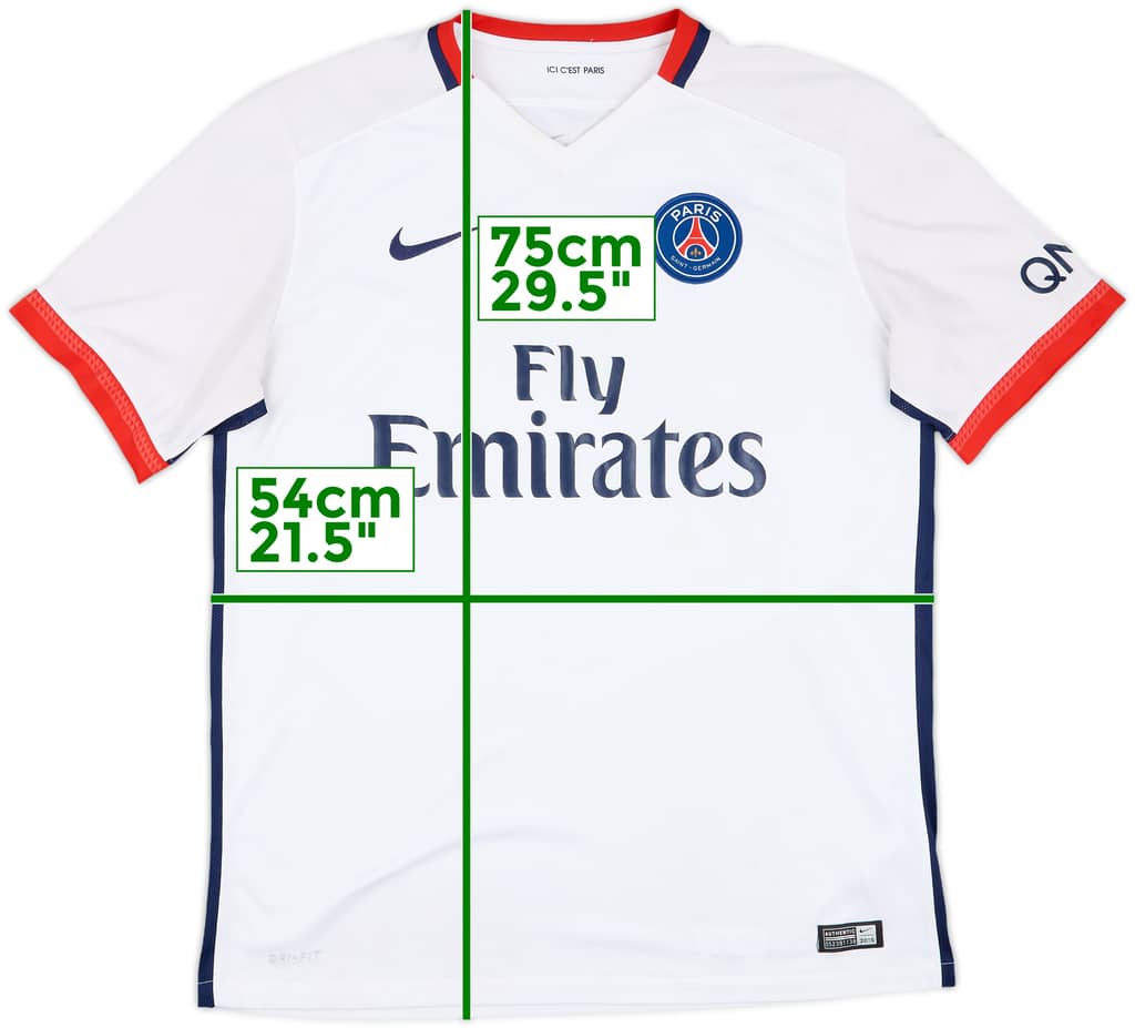 2015-16 Paris Saint-Germain Away Shirt - 5/10 - (L)