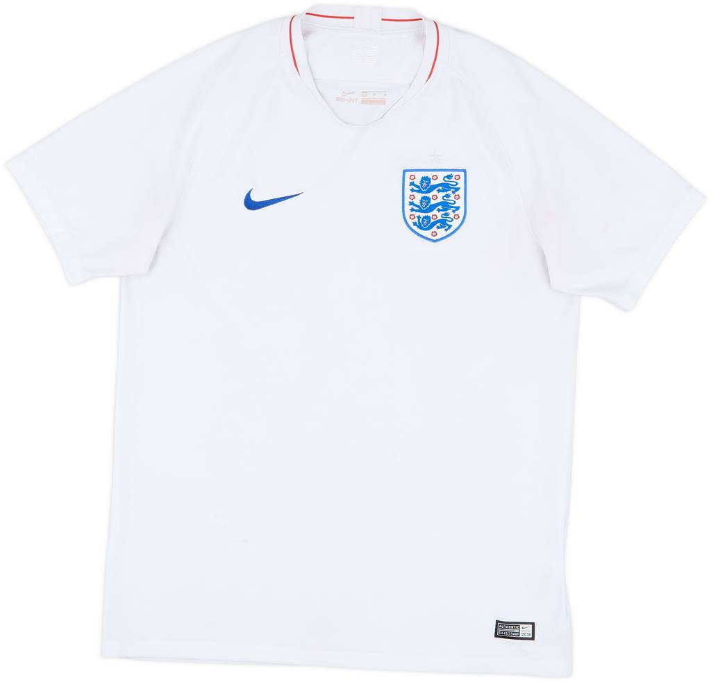 2018-19 England Home Shirt - 4/10 - (L)