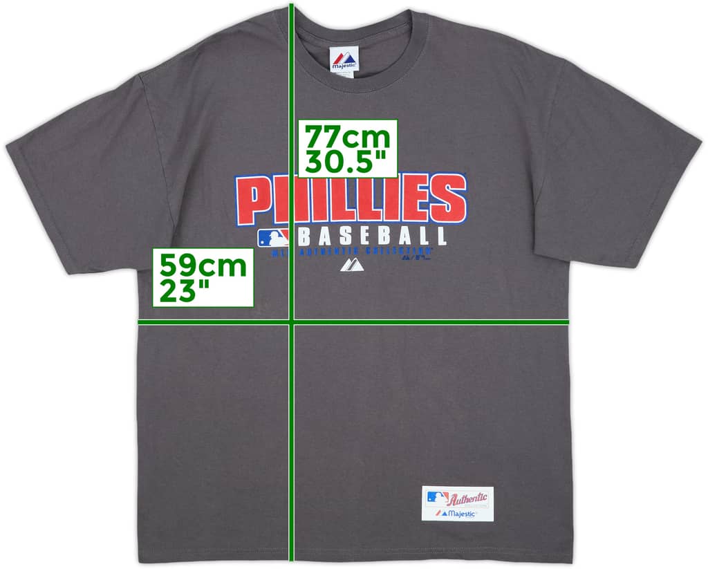 2008 Philadelphia Phillies Majestic Tee - 9/10 - (L)