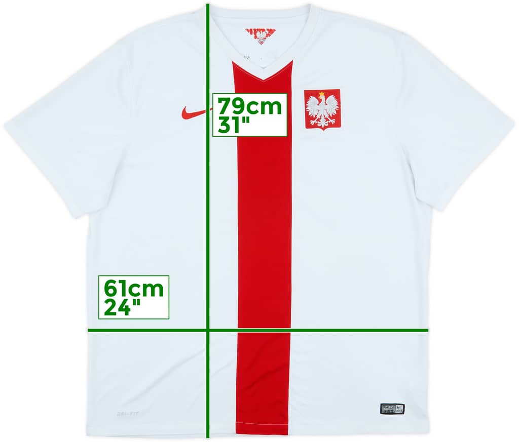2014-16 Poland Home Shirt - 6/10 - (XXL)