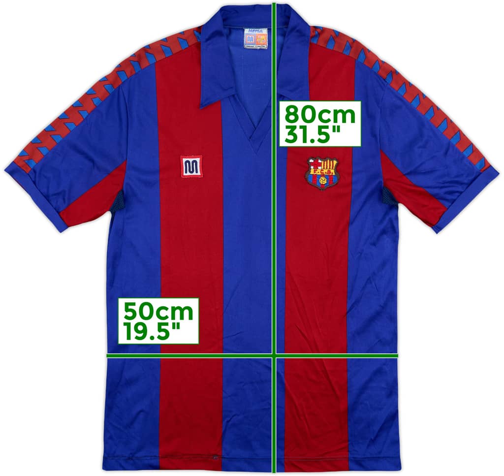 1984-89 Barcelona Home Shirt - 8/10 - (L)