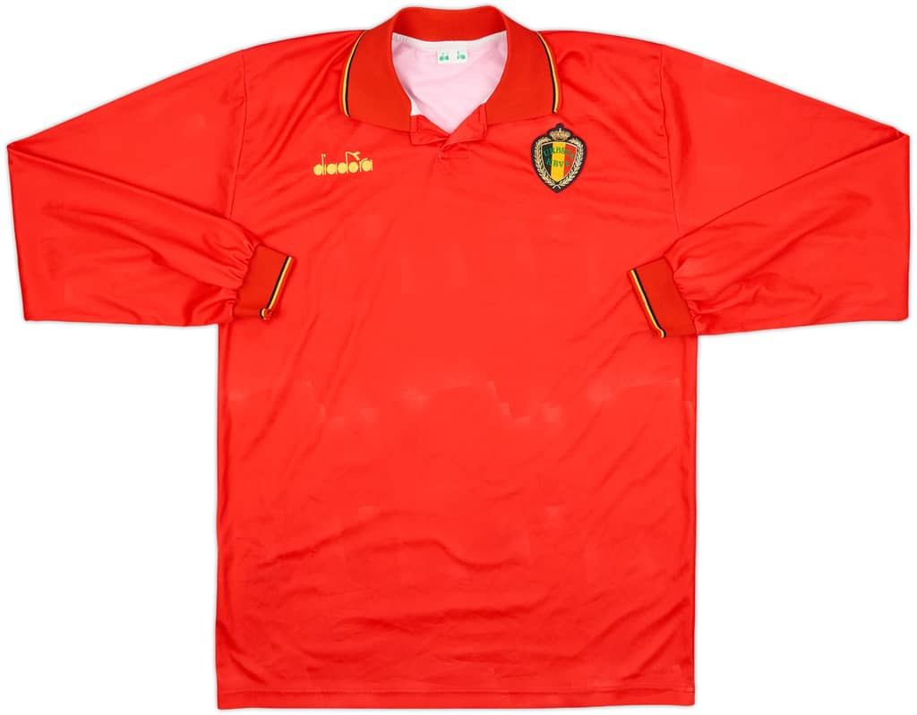 1992-94 Belgium Home L/S Shirt - 9/10 - (L)