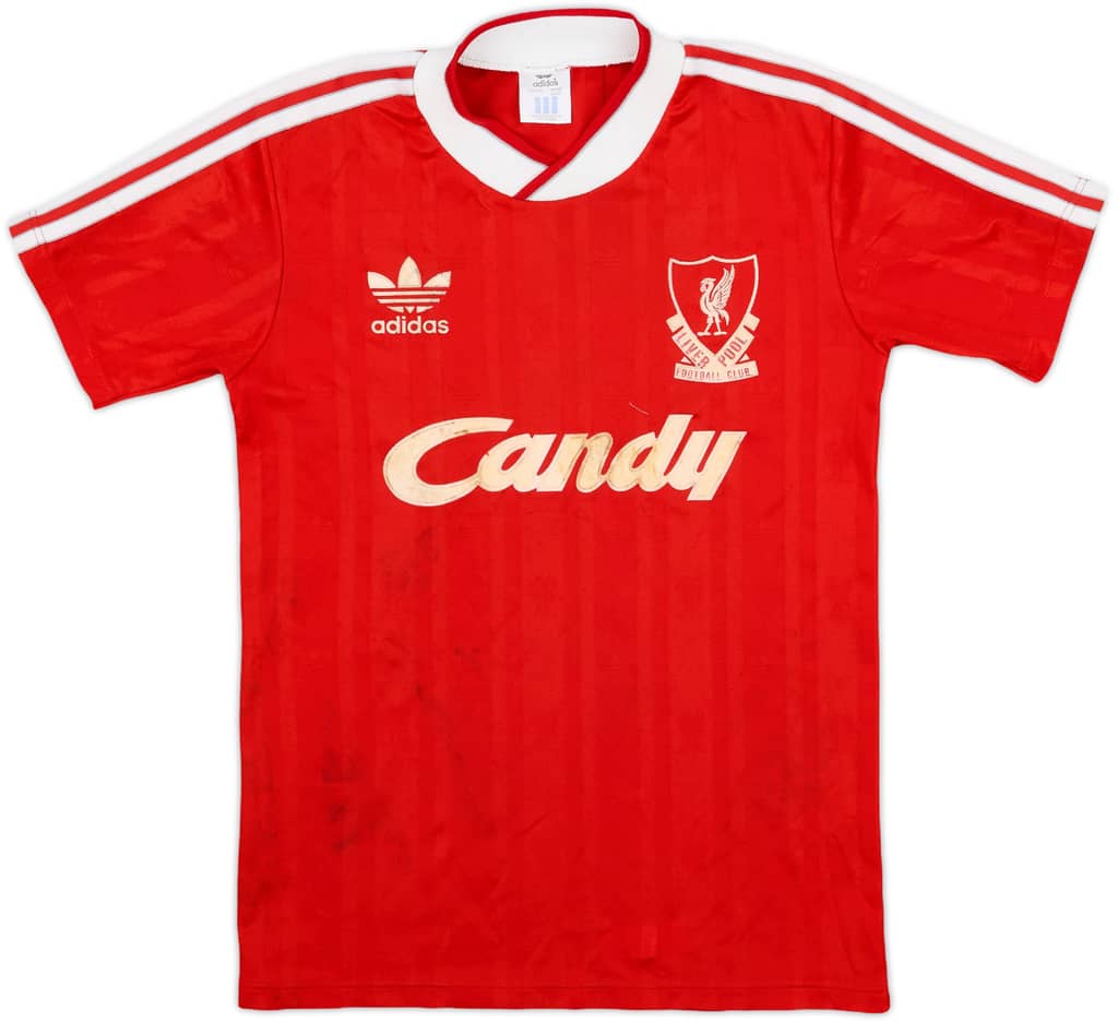 1988-89 Liverpool Home Shirt - 5/10 - (Y)
