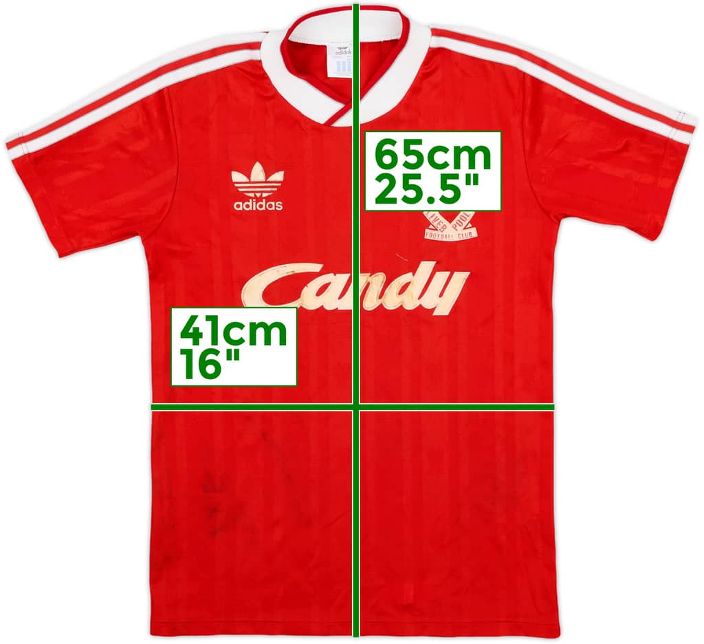 1988-89 Liverpool Home Shirt - 5/10 - (Y)