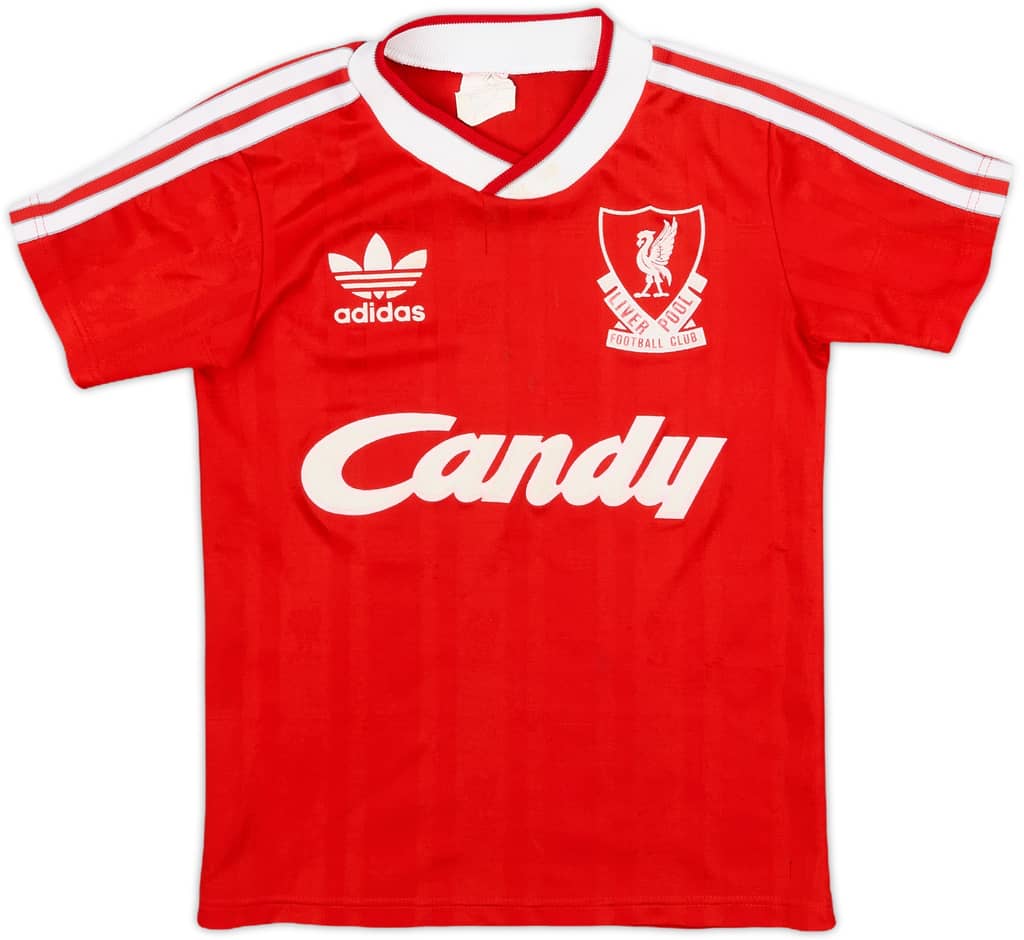 1988-89 Liverpool Home Shirt - 8/10 - (S.Boys)