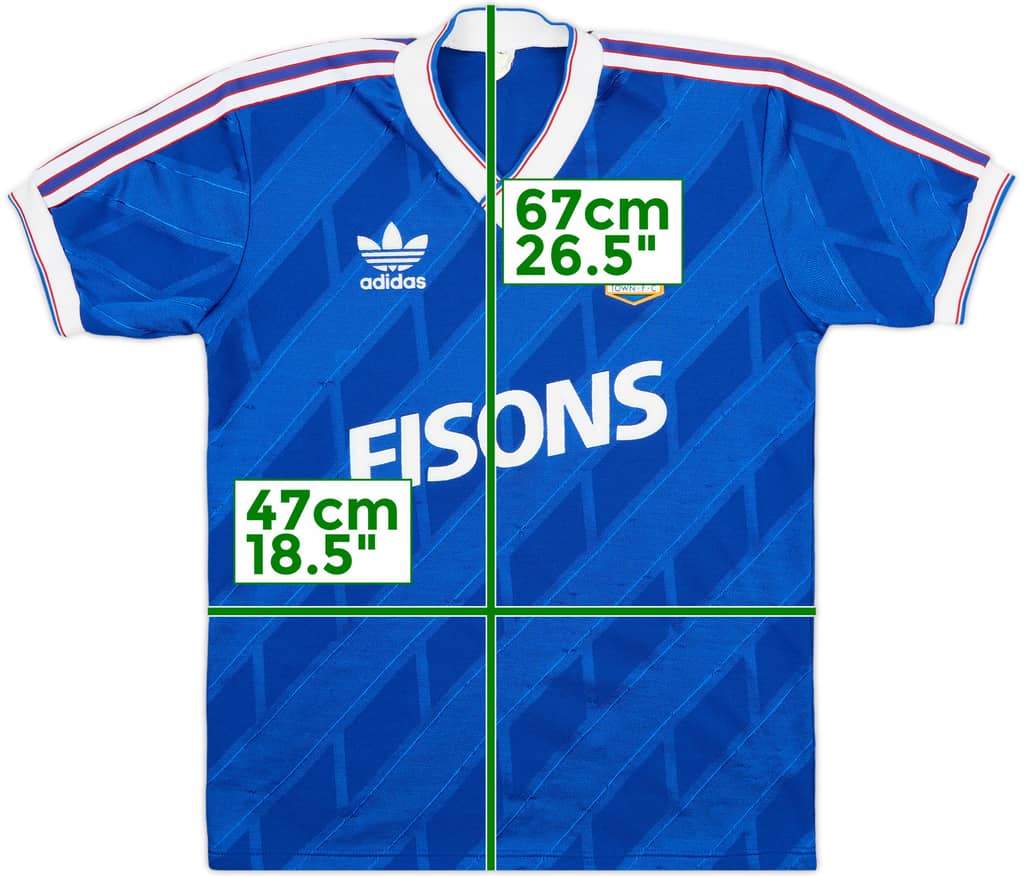1986-89 Ipswich Home Shirt - 8/10 - (M)