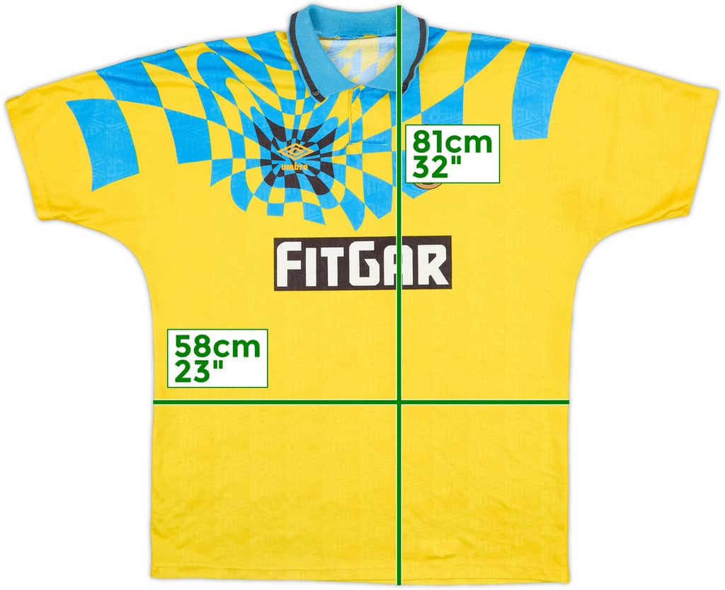 1991-92 Inter Milan Third Shirt - 8/10 - (XL)