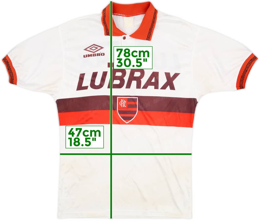 1993-94 Flamengo Away Shirt #7 - 6/10 - (M)