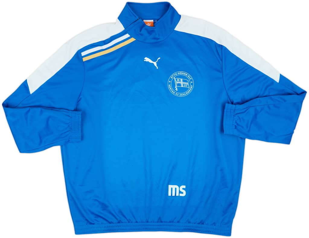 2009-10 Hertha Zehlendorf Puma Staff Issue 1/4 Zip Drill Top MS - 9/10 - (XXL)