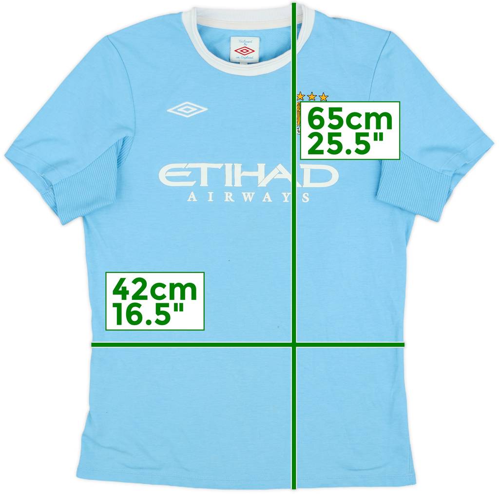 2009-10 Manchester City Home Shirt - 9/10 - (L.Boys)