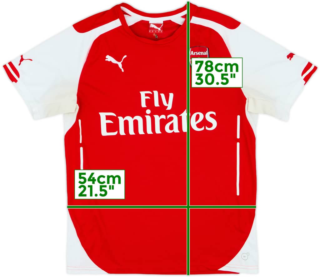 2014-15 Arsenal Home Shirt - 4/10 - (M)